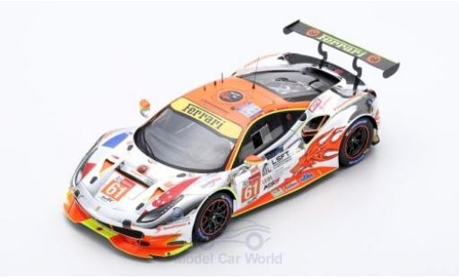 Ferrari 488 1/18 Look Smart GTE No.61 Clearwater Racing 24h Le Mans 2018 M.Griffin/W.S.Mok/K.Sawa diecast model cars