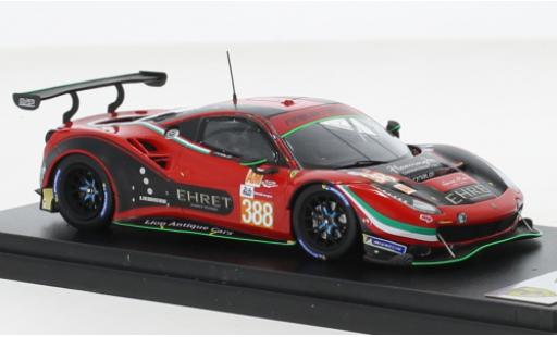 Ferrari 488 1/43 Look Smart GTE EVO No.388 Rinaldi Racing 24h Le Mans 2021 modellino in miniatura