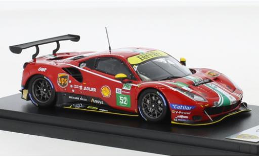 Ferrari 488 1/43 Look Smart GTE EVO No.52 AF Corse 24h Le Mans 2021 diecast model cars