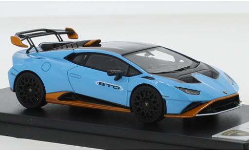 Lamborghini Huracan 1/43 Look Smart STO bleue/orange 2021 miniature