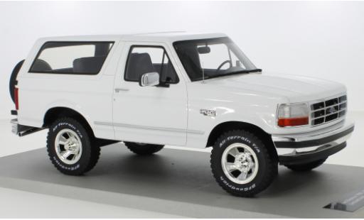 Ford Bronco 1/18 Lucky Step Models blanche 1992 miniature