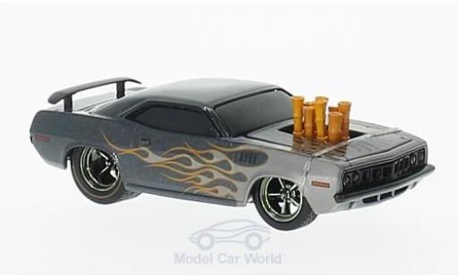 Plymouth Cuda 1971 1/64 M2 Machines 440 metallise grise Tuning Wild Cards Release WC05 miniature