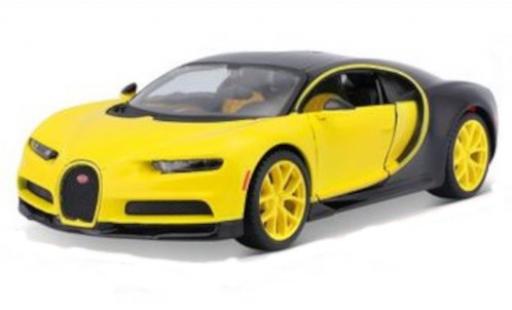 Bugatti Chiron 1/24 Maisto jaune/noire 2018 miniature