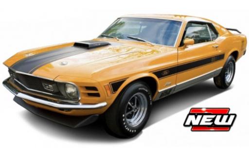 Ford Mustang 1/18 Maisto Mach 1 orange/black 1970 diecast model cars