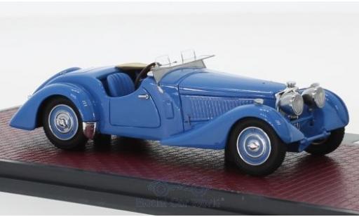 Bugatti 57 1/43 Matrix Type S Corsica Roadster bleue RHD 1937 Malcolm Campbell #531 miniature