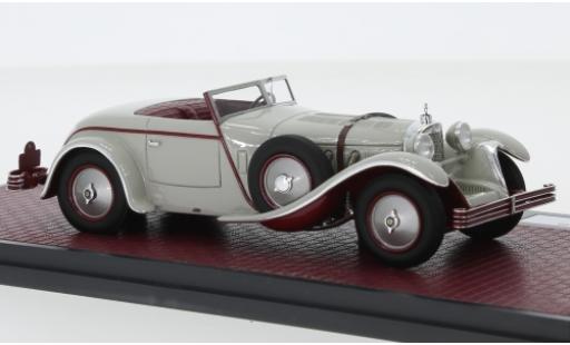 Mercedes CLA 1/43 Matrix 680S W06 Torpedo Roadster gris clair 1928 modellino in miniatura