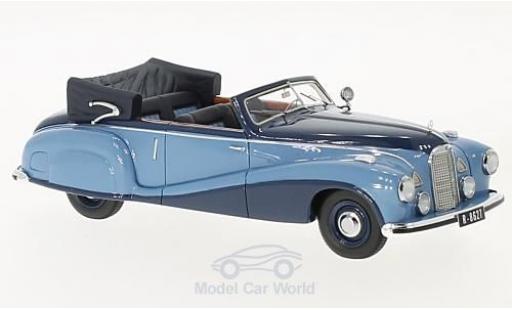 Mercedes 320 1/43 Matrix A (W142) Spezial Cabriolet Open bleue/bleue 1948 Tan Tjoan Keng miniature
