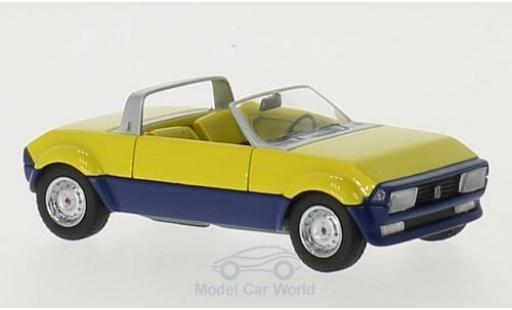 Peugeot 104 1/43 Matrix Peugette by Pininfarina jaune/bleue 1976 miniature