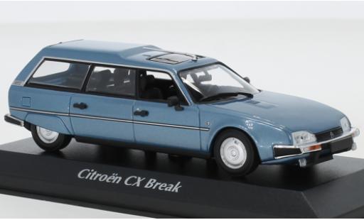 Citroen CX 1/43 Maxichamps Break metallise azul 1980 coche miniatura