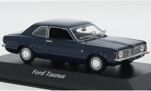 Ford Taunus 1/43 Maxichamps (TCI) dunkelbleue 1970 miniature