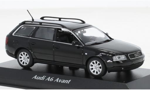 Audi A6 1/43 Maxichamps Avant nero 1997 modellino in miniatura