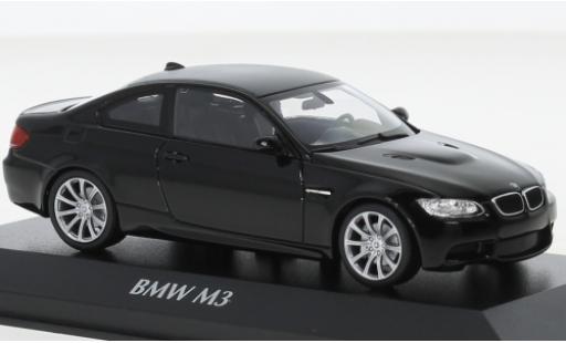 Bmw M3 1/43 Maxichamps (E92) noire 2008 diecast model cars