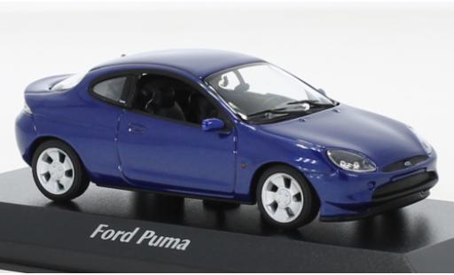 Ford Puma 1/43 Maxichamps metallise blu 1996 modellino in miniatura