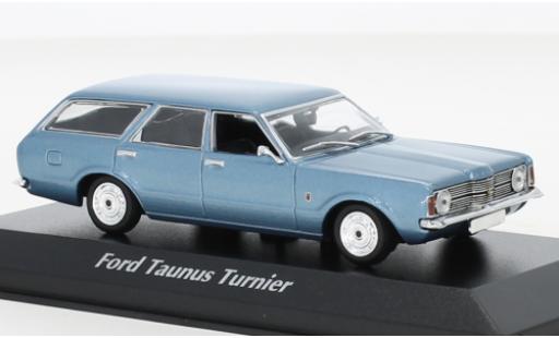 Ford Taunus 1/43 Maxichamps (TC I) Turnier metallise blu 1970 modellino in miniatura