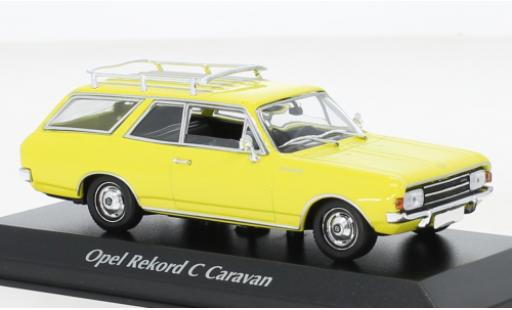 Opel Rekord 1/43 Maxichamps C Caravan jaune 1968 miniature