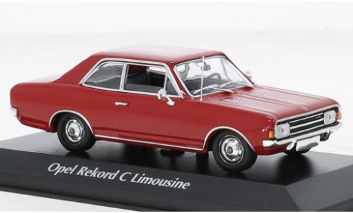 Opel Rekord 1/43 Maxichamps C rouge 1966 miniature