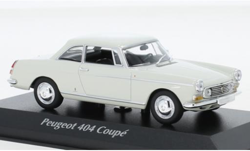 Peugeot 404 1/43 Maxichamps Coupe blanche 1962 miniature