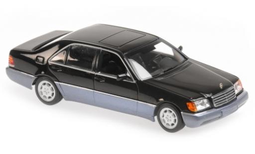 Mercedes 600 1/43 Maxichamps SEL (W140) metallic-black 1992 diecast model cars