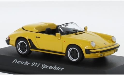 Porsche 930 Speedster 1/43 Maxichamps 911 Speedster jaune 1988 miniature