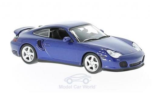 Porsche 996 Turbo 1/43 Maxichamps 911  metallise blue 1999 diecast model cars