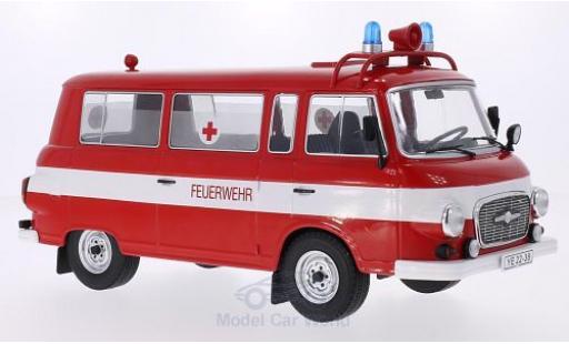 Barkas B 1000 1/18 MCG Kleinbus Feuerwehr 1965 Ambulanz Türen und Hauben geschlossen miniature