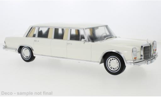 Mercedes 600 1/18 MCG (W100) bianco 1969 modellino in miniatura
