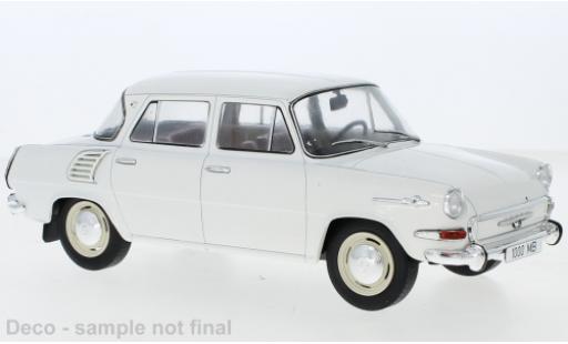 Skoda 1000 1/18 MCG MB blanche 1964 miniature
