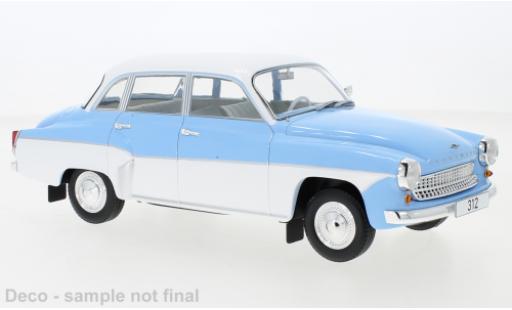 Wartburg 312 1/18 MCG bleue/blanche 1965 miniature