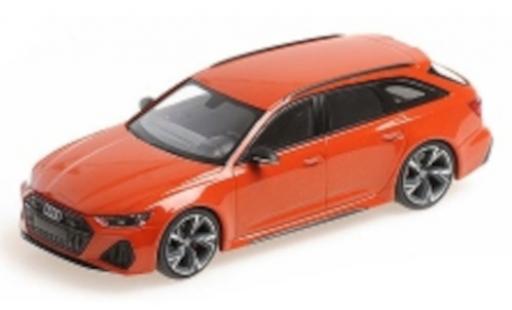 Audi RS6 1/43 Minichamps Avant (C8) metallise orange 2019 diecast model cars