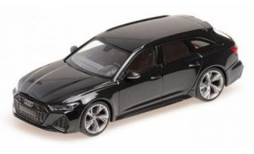 Audi RS6 1/43 Minichamps Avant (C8) metallise noire 2019 miniature