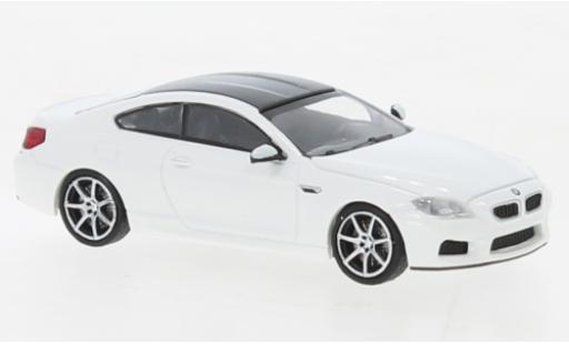 Bmw M6 1/87 Minichamps Coupe bianco 2015 modellino in miniatura