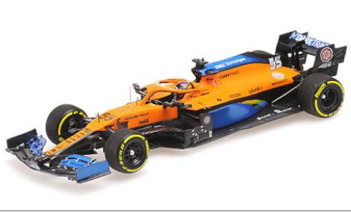 McLaren F1 1/43 Minichamps MCL35 Renault No.55 Team formule 1 GP Italie 2020 modellino in miniatura