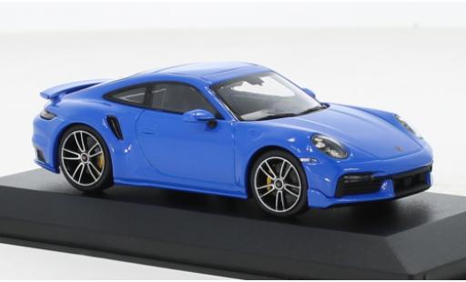 Porsche 992 Turbo s 1/43 Minichamps 911  Turbo S blue 2021 diecast model cars