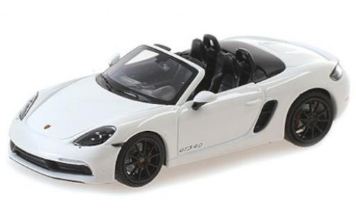 Porsche Boxster 1/43 Minichamps 718 GTS (982) white 2020 diecast model cars