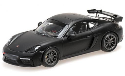Porsche Cayman GT4 Clubsport 1/43 Minichamps 718 matt-black 2020 Plain Body diecast model cars