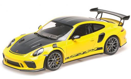 Porsche 992 GT3 R 1/18 Minichamps 911 (991.2) GT3 RS giallo 2019 mit Weissach Paket modellino in miniatura