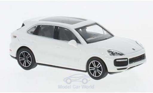 Porsche Cayenne Turbo 1/87 Minichamps Turbo blanche 2017 miniature