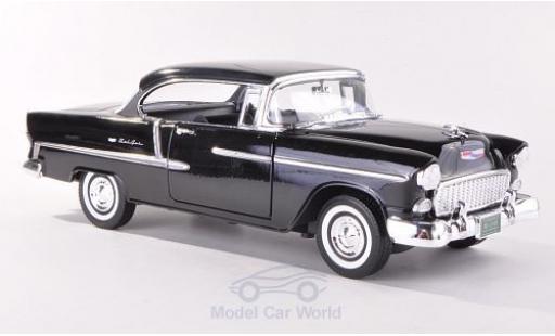 Chevrolet Bel Air 1/18 Motormax Hardtop noire 1955 miniature