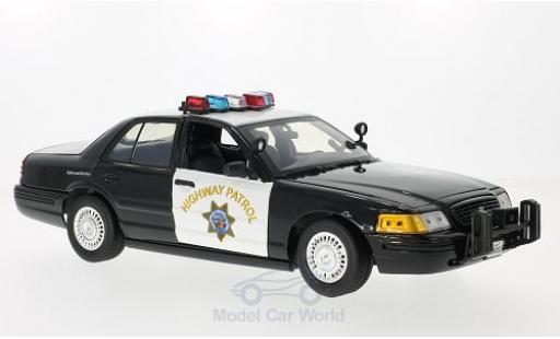 Ford Crown 1/18 Motormax Victoria Police Interceptor California Highway Patrol 2001 miniature