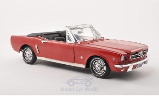 Ford Mustang 1/18 Motormax Convertible rouge 1964 miniature