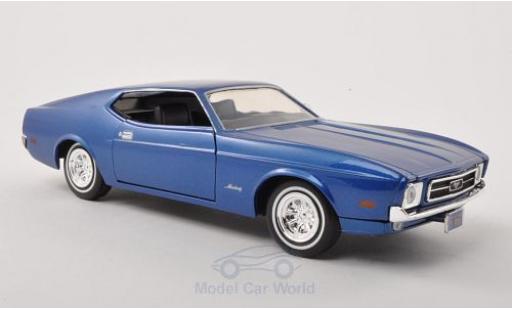 Ford Mustang 1971 1/24 Motormax Sportsroof metallic-bleue 1971 miniature