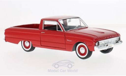 Ford Ranchero 1/24 Motormax rosso 1960 modellino in miniatura