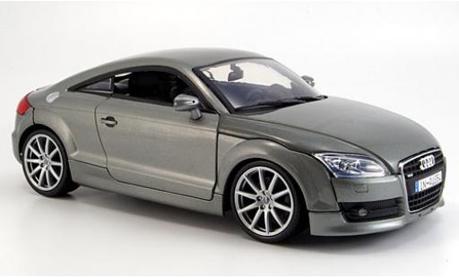 Audi TT 1/18 Motormax Coupe metallise gris 2007 modellino in miniatura