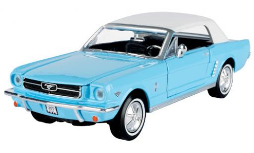 Ford Mustang 1/24 Motormax Convertible blu/bianco 1964 modellino in miniatura
