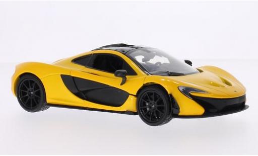 McLaren P1 1/24 Motormax metallic-jaune/noire modellino in miniatura