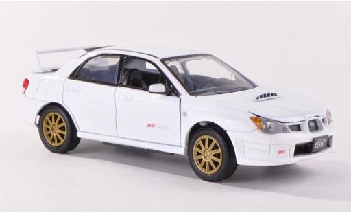Subaru Impreza 1/24 Motormax WRX STi blanche miniature