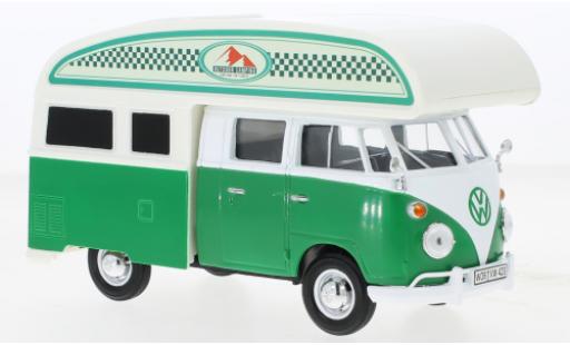 Volkswagen T1 1/24 Motormax DoKa Camper bianco/verde Outdoor Camping modellino in miniatura