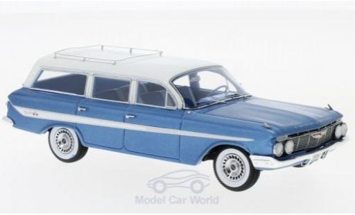 Chevrolet Nomad 1/43 Neo Station Wagon metallic-bleue/blanche 1961 miniature