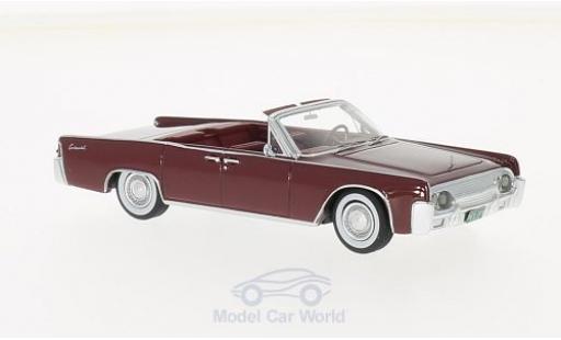 Lincoln Continental 1961 1/43 Neo 53A Convertible rouge miniature