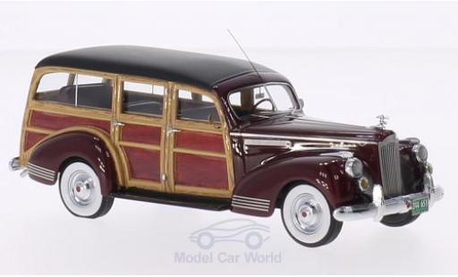 Packard 110 1/43 Neo Deluxe Wagon dunkelrouge/Holzoptik 1941 miniature
